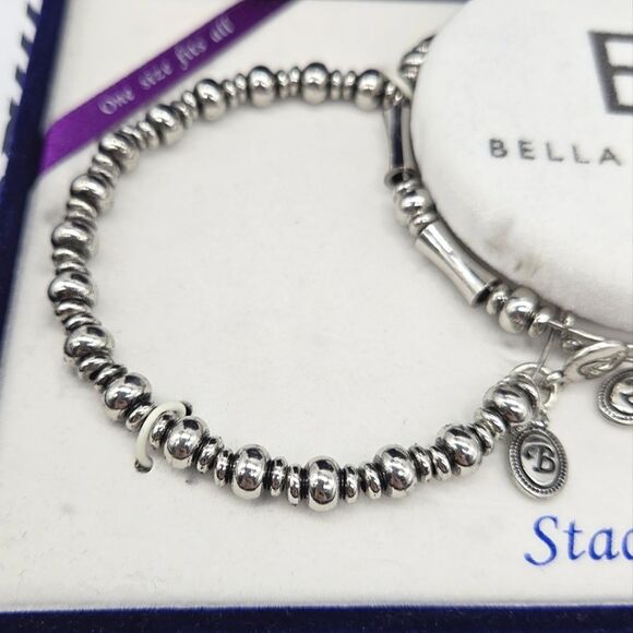 Bella Perlina Stack em Up Make it Personal 3 Beaded Bracelet Set NEW - Picture 2 of 8